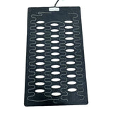 Adhesive-backed needle-punched nonwoven fabric for car seat heating pads