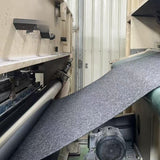 Abrasion-resistant needle-punched nonwoven fabric for car trunk lid panels