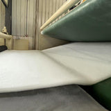 Water-swellable nonwoven padding for cables
