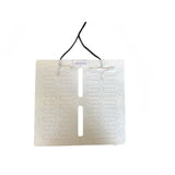 Adhesive-backed needle-punched nonwoven fabric for car seat heating pads