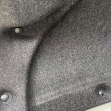 Abrasion-resistant needle-punched nonwoven fabric for car trunk lid panels