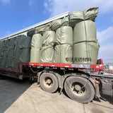 Water-swellable nonwoven padding for cables
