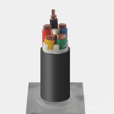 Water-swellable nonwoven padding for cables